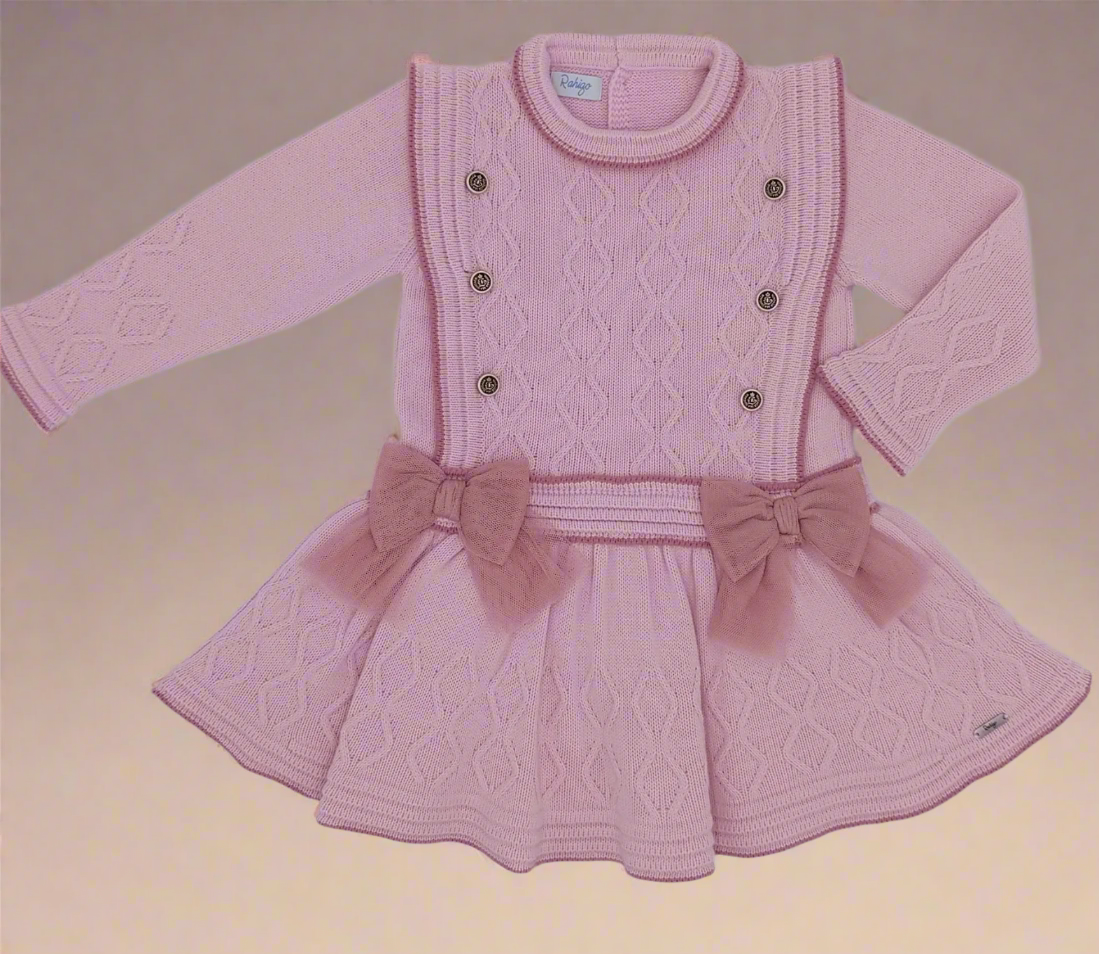 Dusty Pink Dropwaist Dress